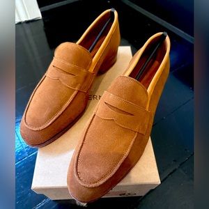 Meermin unlined suede men’s loafers 9.5D UK size